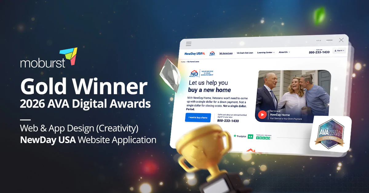Moburst Wins Gold at the AVA Digital Awards for NewDay USA Website